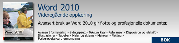 Word 2010 Videregående